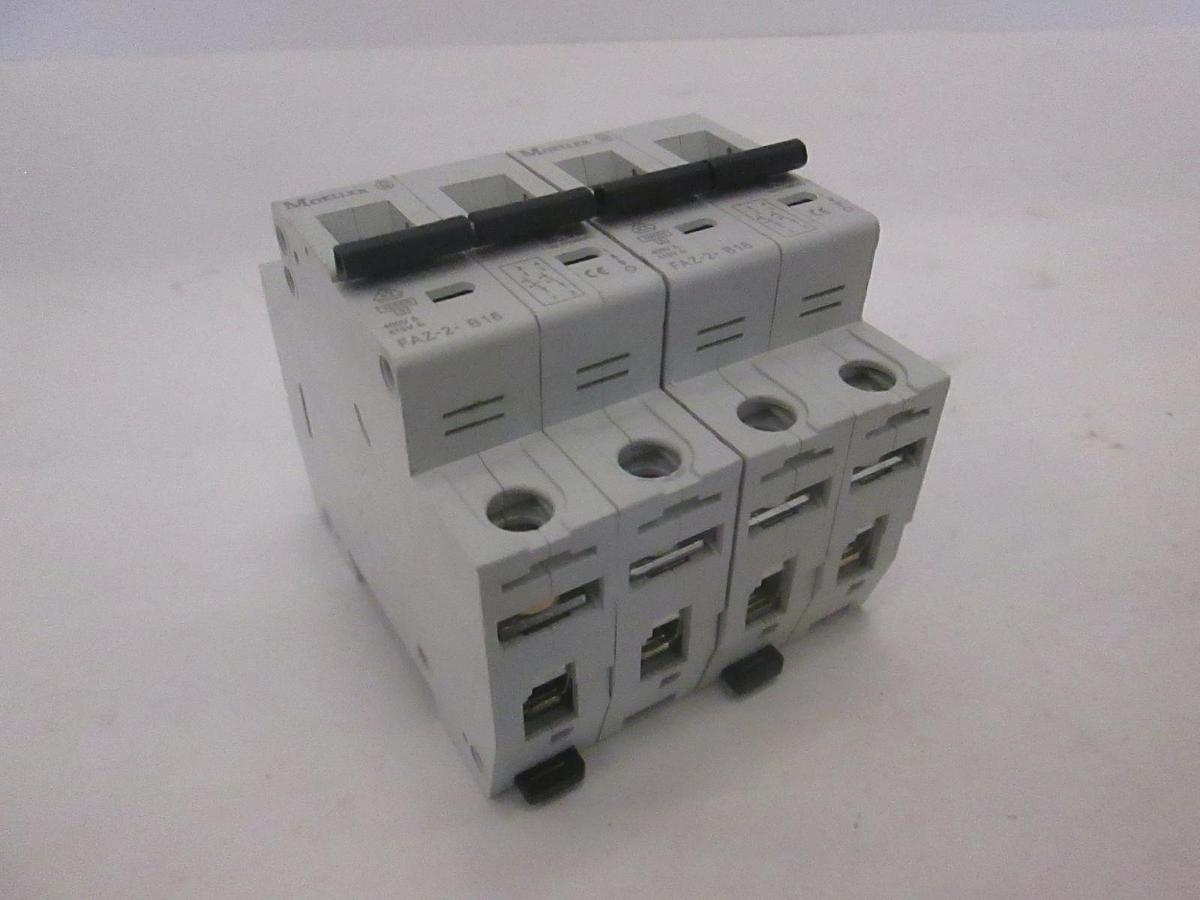 Used Moeller, FAZ-2-B16, Circuit Breakers, Used, Lot of 2