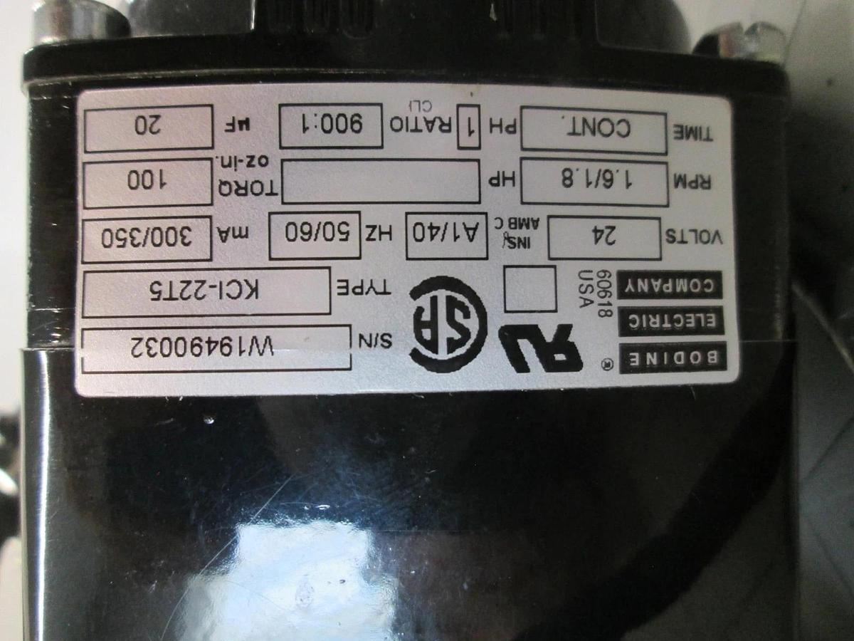 Rotating Orifice Wide w/ Bodine, KCI-22T5 for WJ999 APCVD System, New