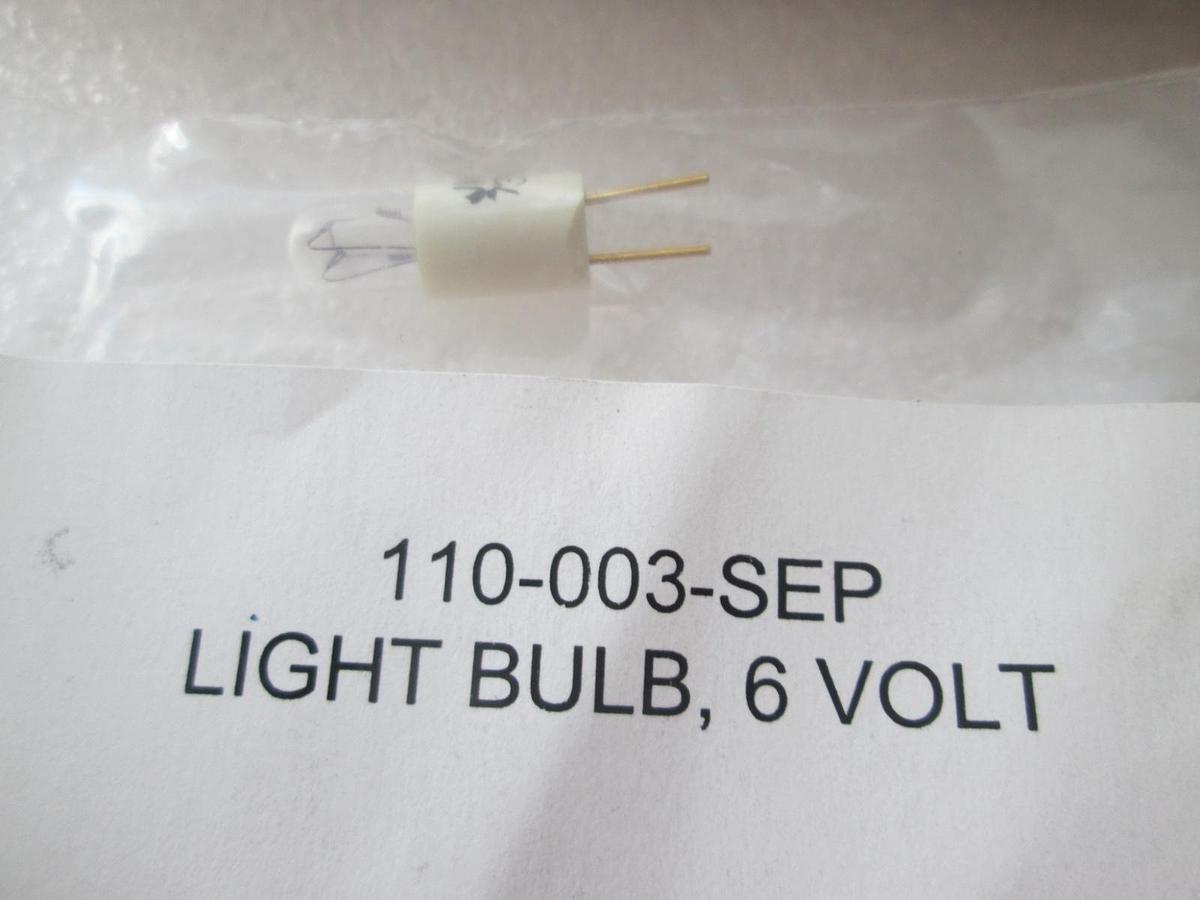 Used Miniature Light Bulb, 110-003, 6 Volt, New, Lot of 85