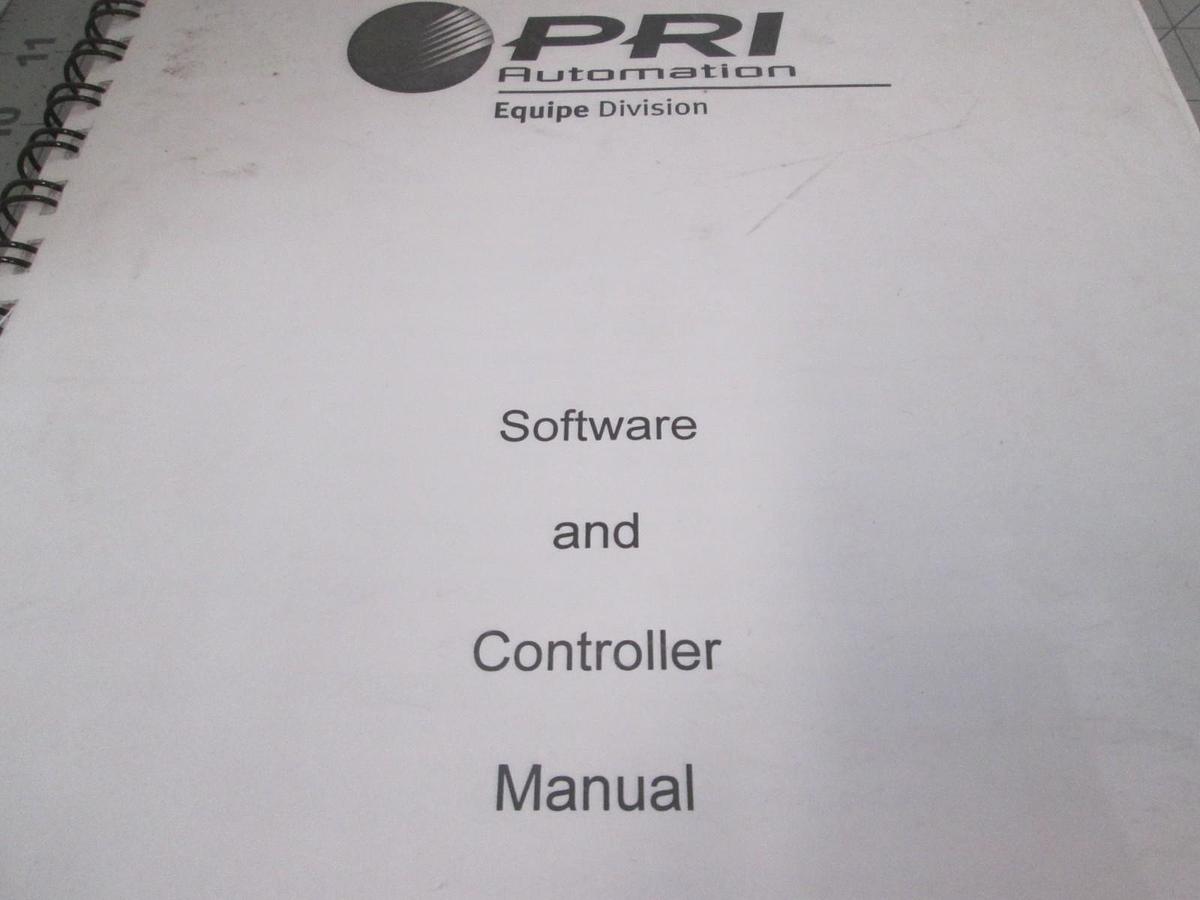 Used PRI Automation, Software and Controller Manual, 4000-0012, Used