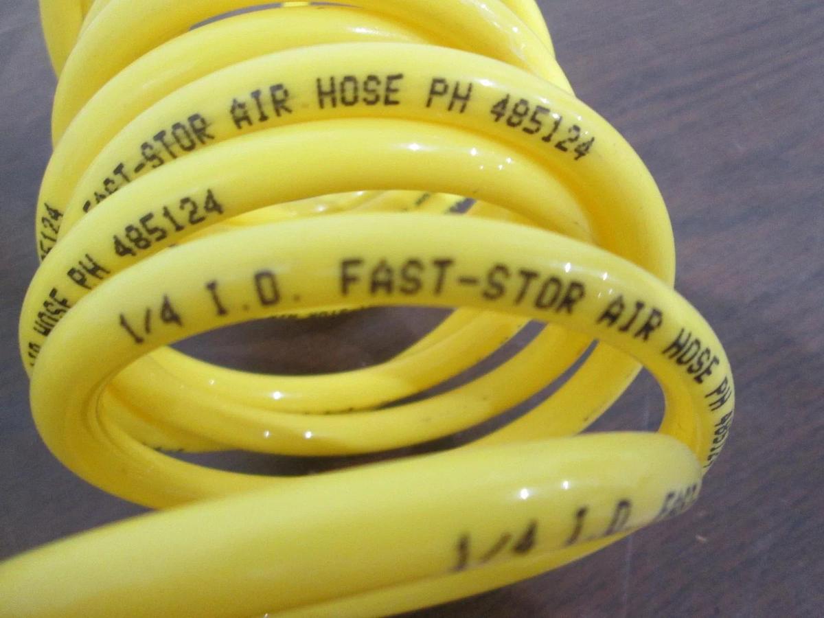 Used Fast-Stor, 1/4 I.D, Yellow Air Hose, 485124, Used
