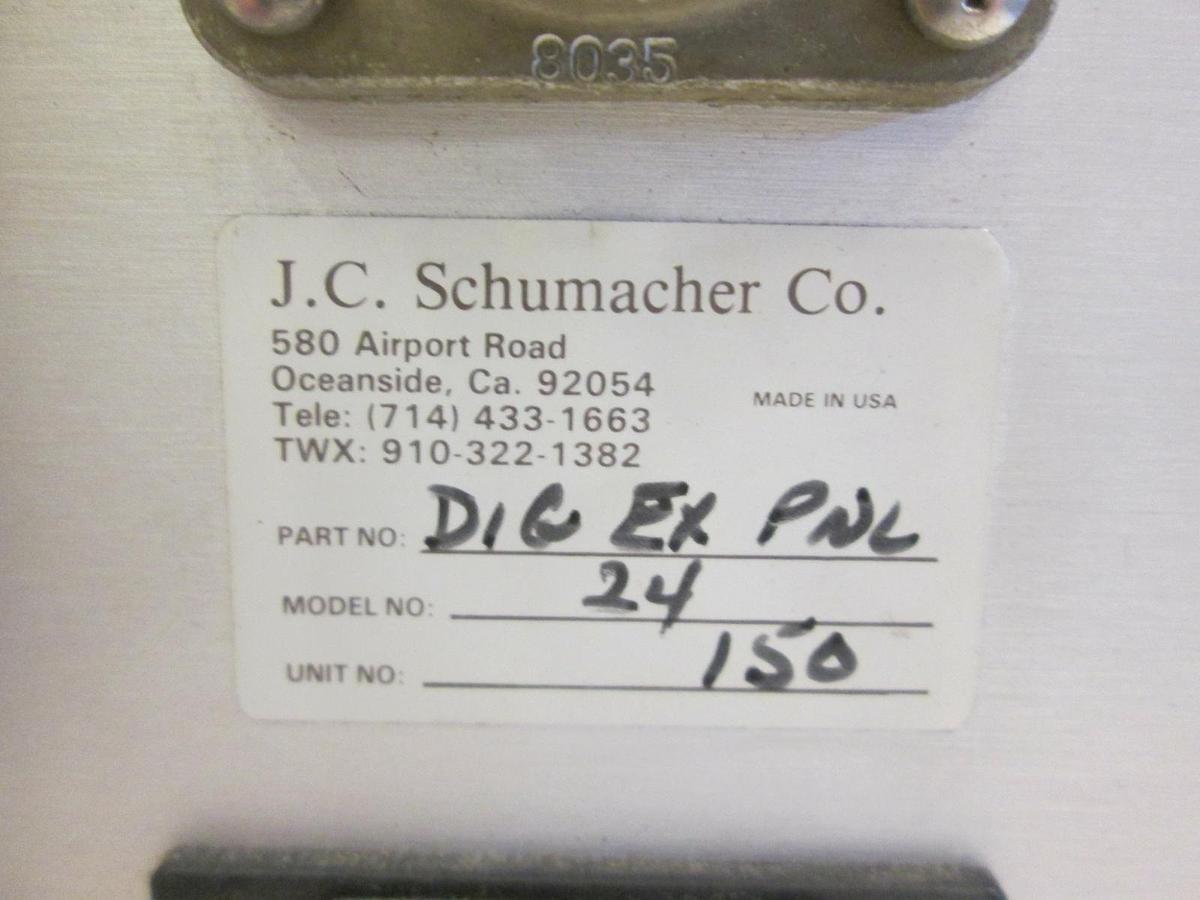Used J.C. Schumacher Co. Model 24 Dig Ex PNL,13 Pin Connector, Used