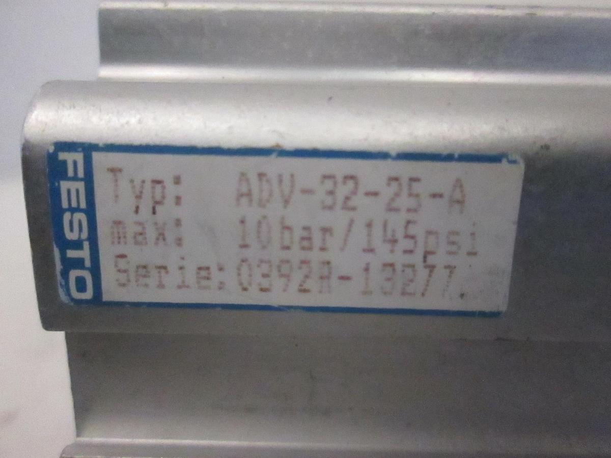Used Festo 13277 ADV-32-25-A, Double Acting Air Cylinder, Used