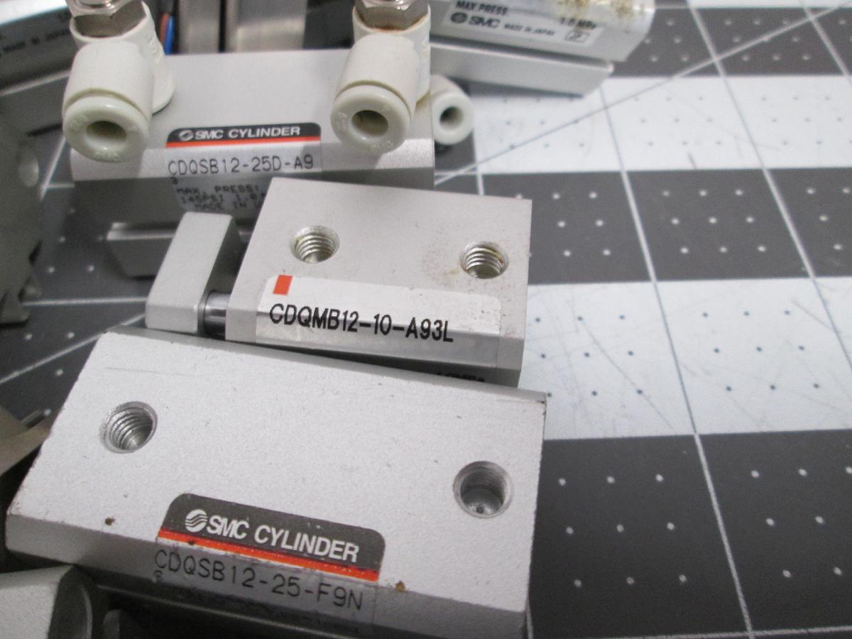 Used SMC Pneumatic Cylinder MKB12-10L MKB12-20RZ CDQ2KB16-15D Air Clamps Lot