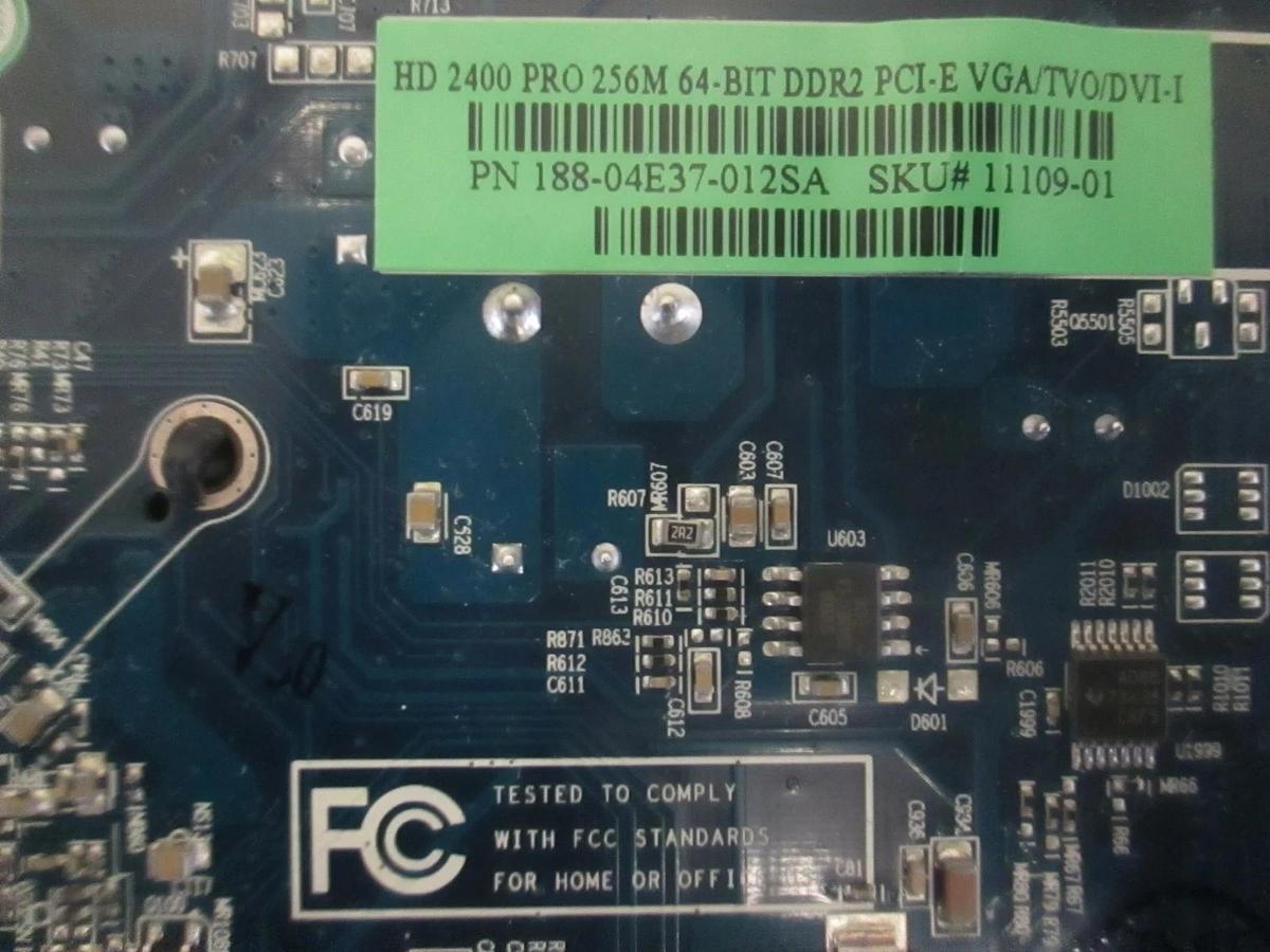 Used Sapphire Radeon, 109-B16931-00D HD3450 512MB PCI-E VGA DVI HDMI Video Card, Used