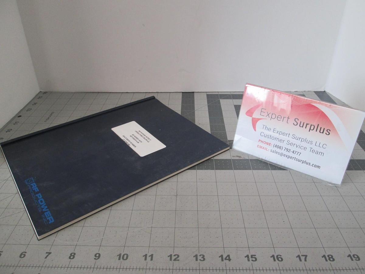 Used RF Power Supply Operator's Manual, 21-22303-901, RF Series 10/25, Used