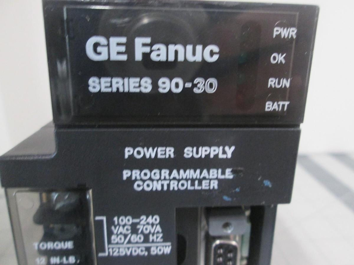 Used GE Fanuc, IC693PWR321M, 30W Power Supply, Series 90-30 Programmable Control Used