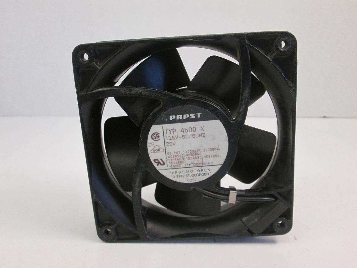 Used Papst, TYP 4600X Metal Fan, 115V, 50.60Hz, 20W, Used