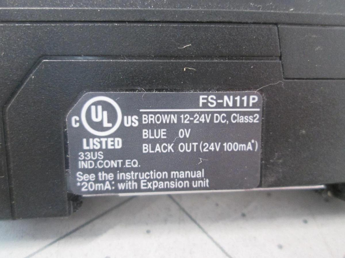 Used Keyence, FS-N11P, Fiber Optic Sensor, Used, Lot of 4