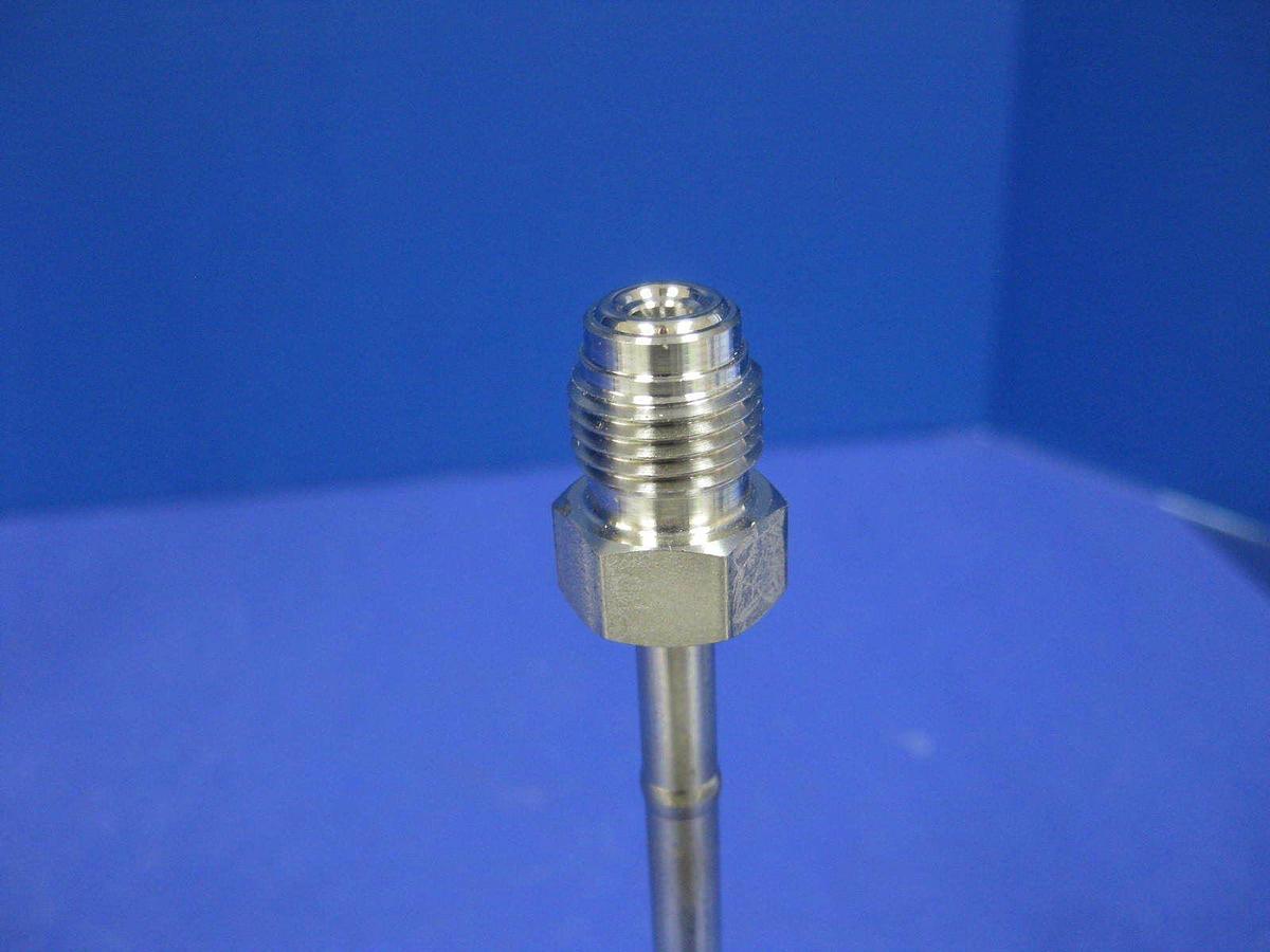 Used Semi-Gas Pigtail for High Purity Gas Panel: CGA 320 Bottle Fitting w/ Valve