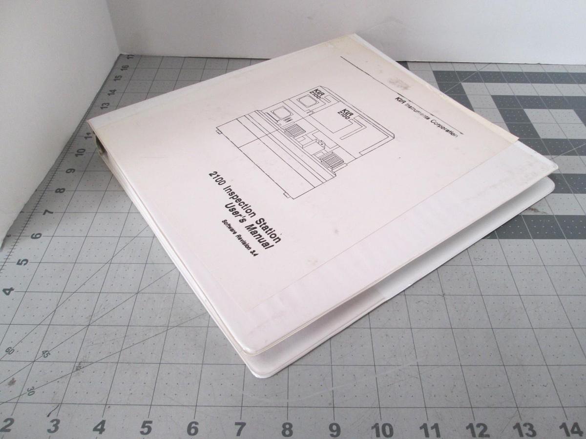 Used KLA, 2100 Inspection Station User's Manual, Software REV 3.4, Used