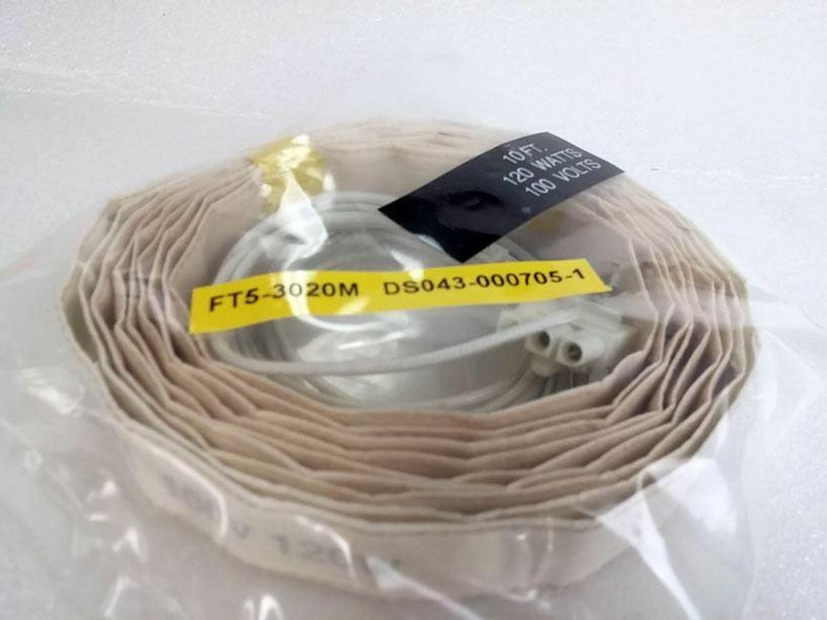 Used TEL Tokyo Electron FT5-3020M Heater Tape 100V 120W, 1 Roll 10'FT, DS043-000705-1