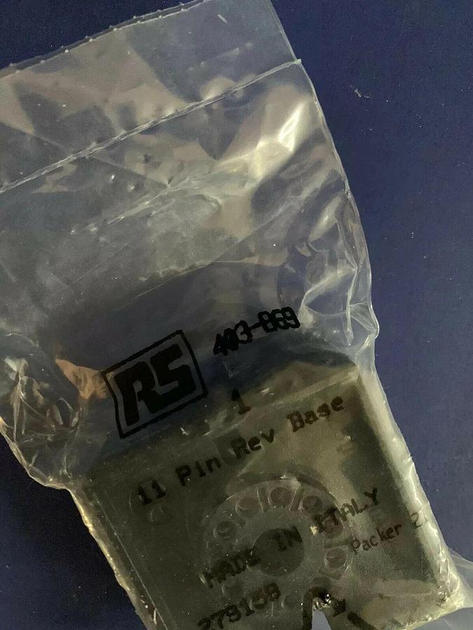 Tempatron RS 403-869 11 Pin Relay Socket Base, Lot of 4, New