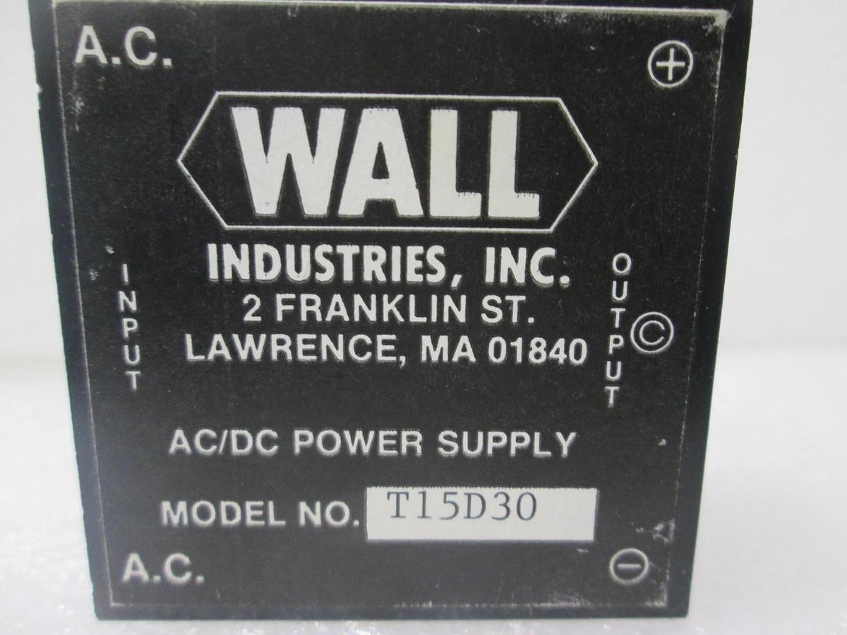 Used Wall Industries, Inc., T15D30 AC/DC Power Supply, Used