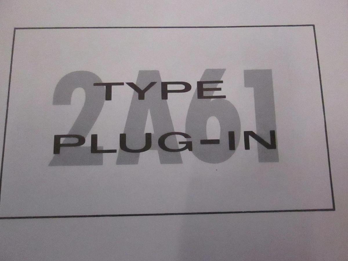 Used Tectronix Type 2A61 Plug-In Instruction Manual, Used
