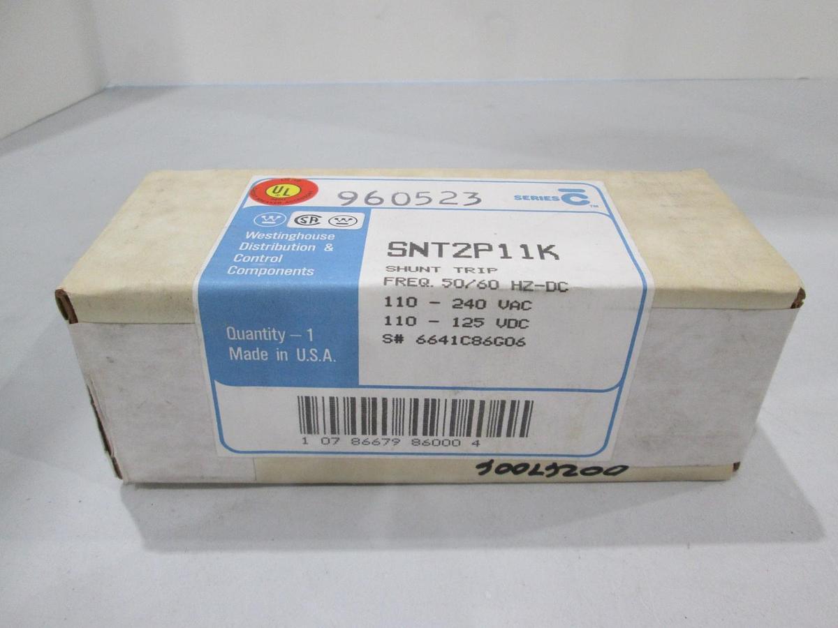 Westinghouse, SNT2P11K, Shunt Trip, 50/60Hz, New