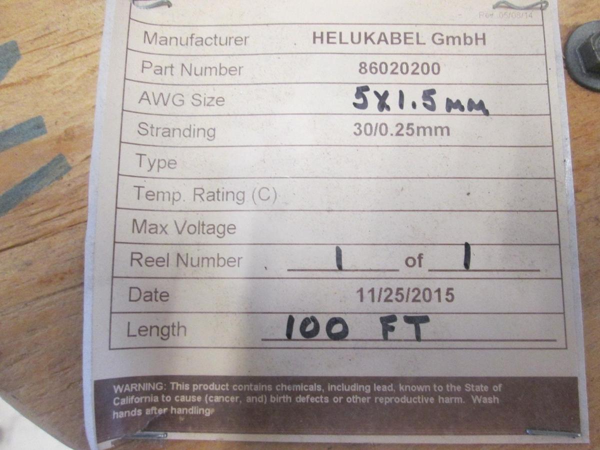 INTERPOWER/HELUKABEL GmbH, 86020200, CABLE,POWER 5 COND 16AMP VDE, New, 23FT