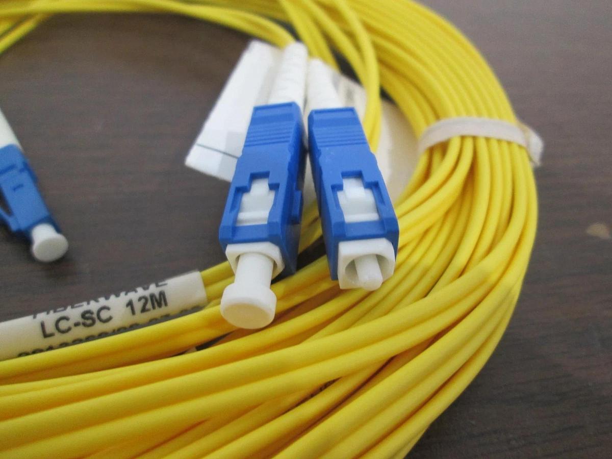 Used FiberWave Corp., LC-SC SM DUP 12 Meter, Fiber Optic Cable, Used