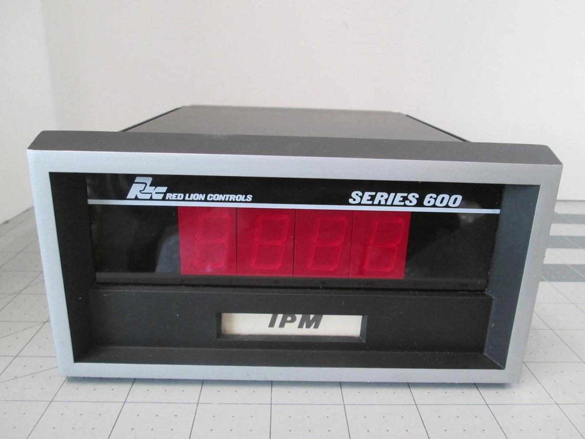 Red Lion Controls, Series 600 IPM Tachometer, Model 611, 115 VAC, 4 Digit w/ BCD