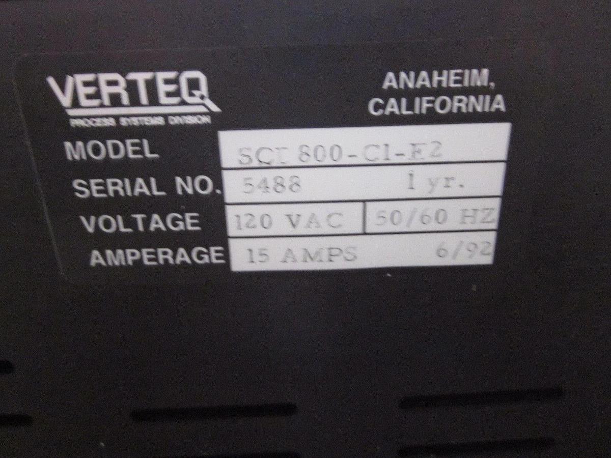 VERTEQ SCP Power Control Module for a Spin Rinse Dryer SCD800-C1-E2