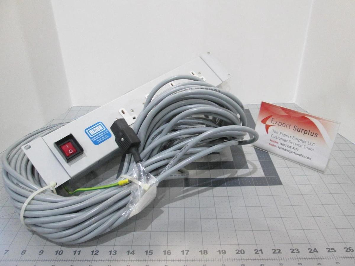 Olson, 3 Prong 120ft Power Distribution, 13A/4/RMS, New, UK power