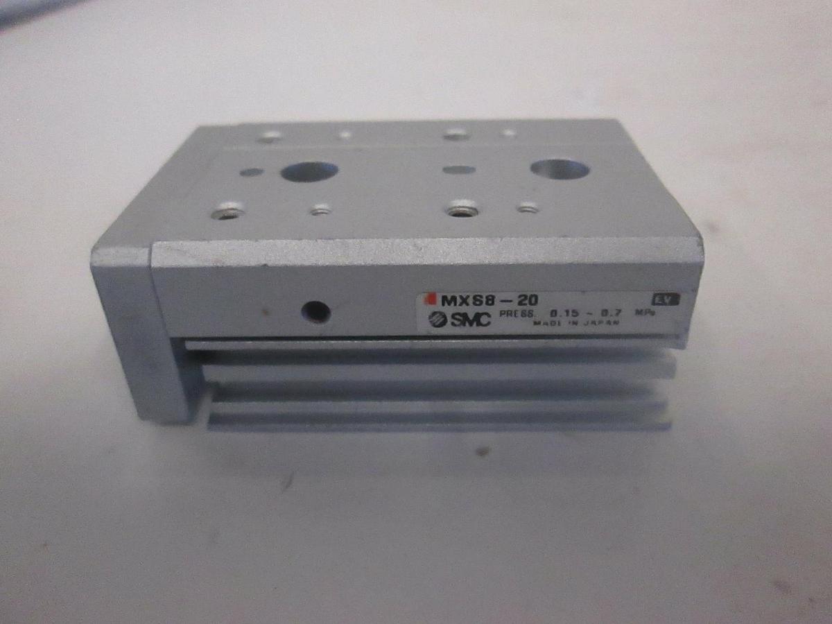 Used SMC MXS8-20 Pneumatic Linear Guided Air Cylinder, Used