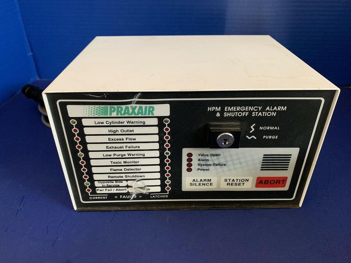 Used Praxair HPM Emergency Alarm and Shutoff Station, Used