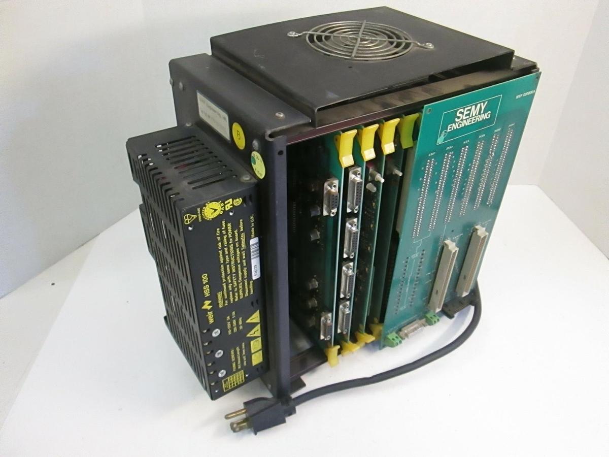 Used Semy Engineering PCB Mypro 1 Cage MYP 9010003, Weir HSS-100 Power Supply
