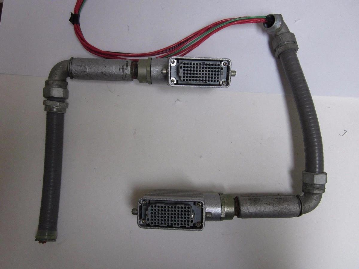 Used Harting Han-DD 72F Crimp Terminal Connector, 72 Cont., Fem w/ Housing - Lot of 3