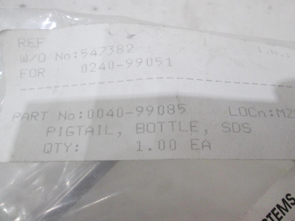Cambridge Fluid Systems, 0040-99085, Pigtail, Bottle, SDS, New