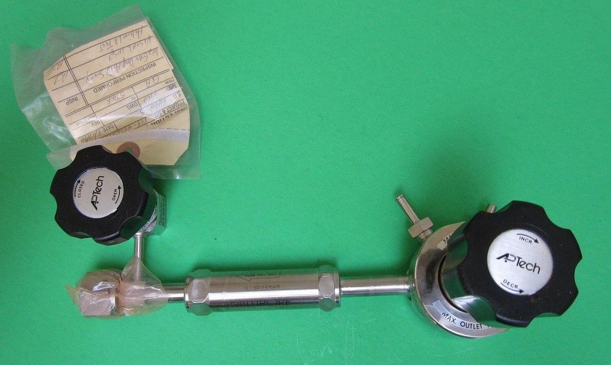 High Purity Gas Stick 12-1/2" Face to Face 1/2"F-VCR Aptech AP1810 Regulator NEW