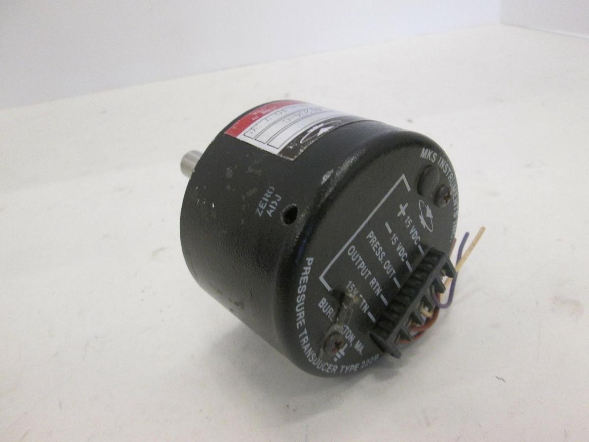 Used MKS, Baratron 10 Torr Pressure Transducer, 222BA-00010AB, Used