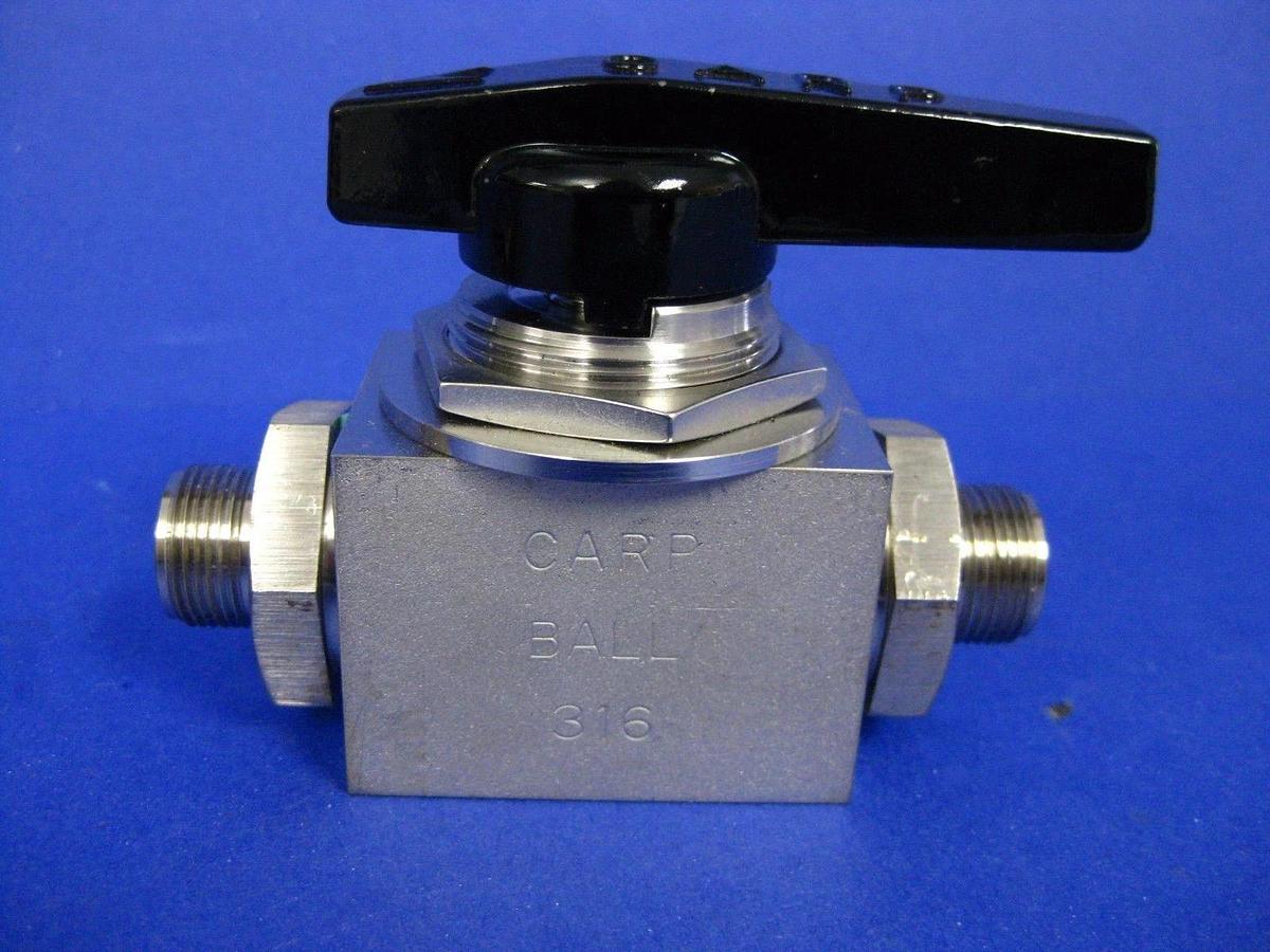 Used Fujikin SS 1/4 Turn 2 Way Ball Valve, TEL 0120-064661, 1/2" Swagelok - LOT of 2