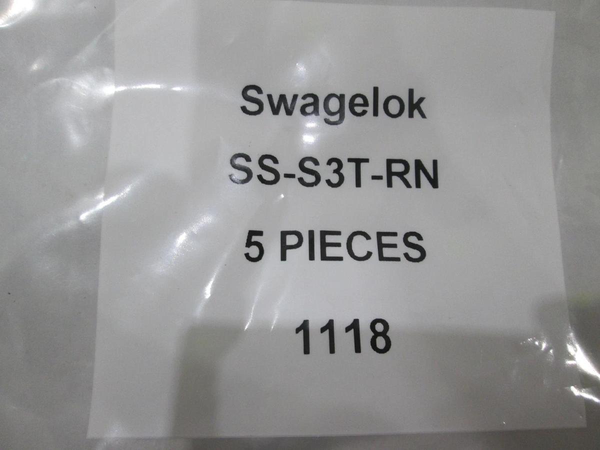 Swagelok, SS-S3T-RN, Fitting, New, Lot of 20