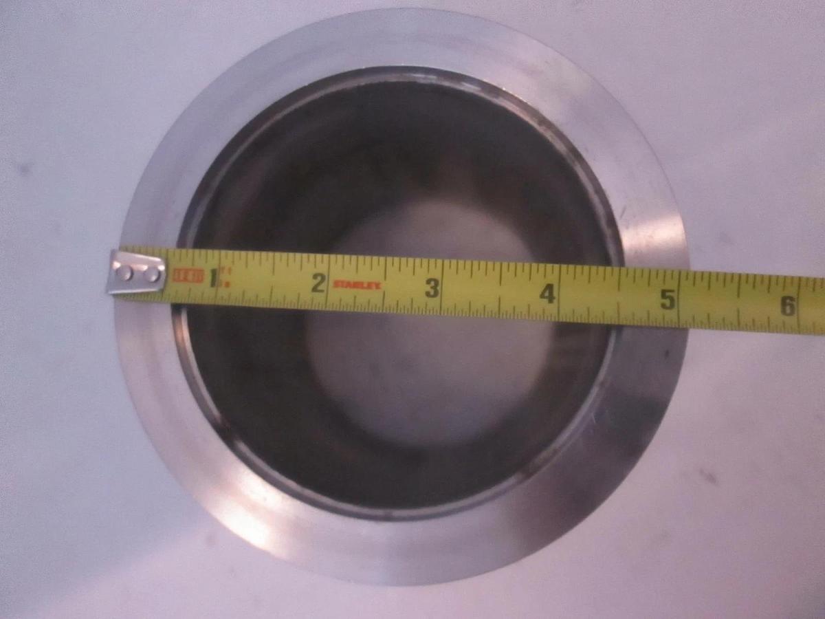 Used Stainless Steel Vacuum Pump Top Flange Adapter, Used