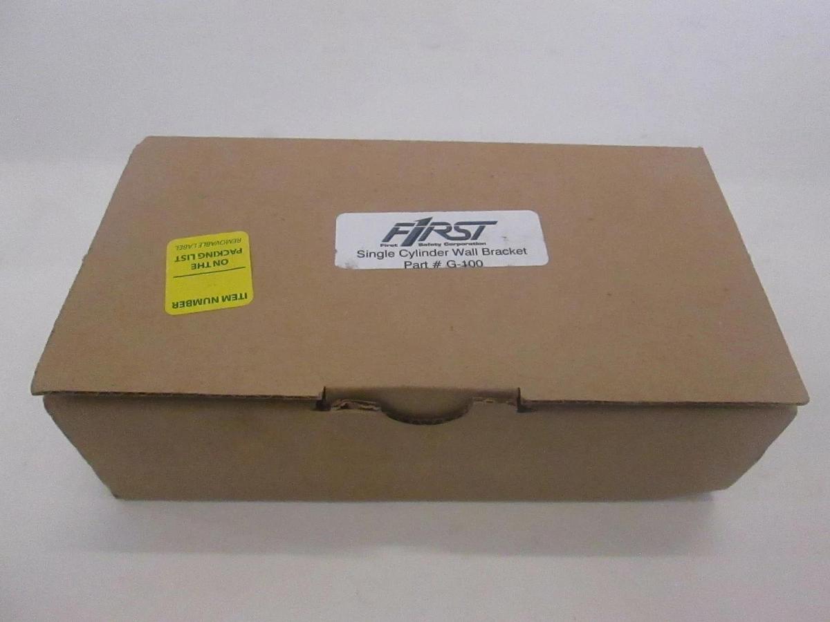 First Safety, G-100 Single Cylinder Wall Bracket, New, high purity gas bottle