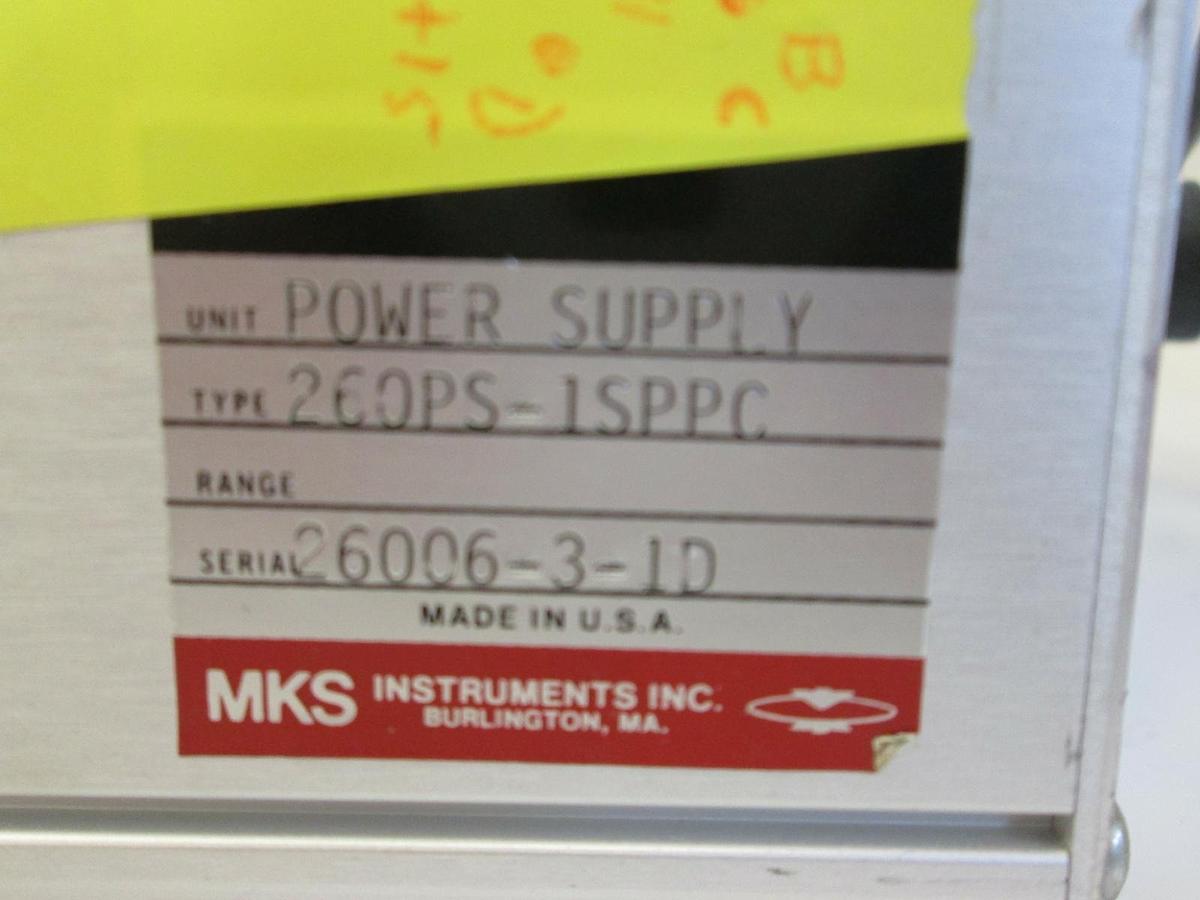 Used MKS 260PS-15PPS Power Supply