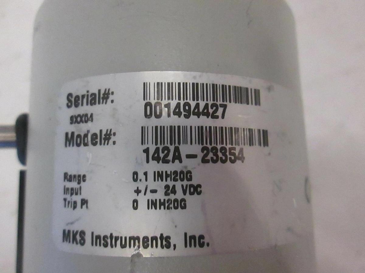 Used MKS Type 142 Vacuum Switch, 142A-23354, Used