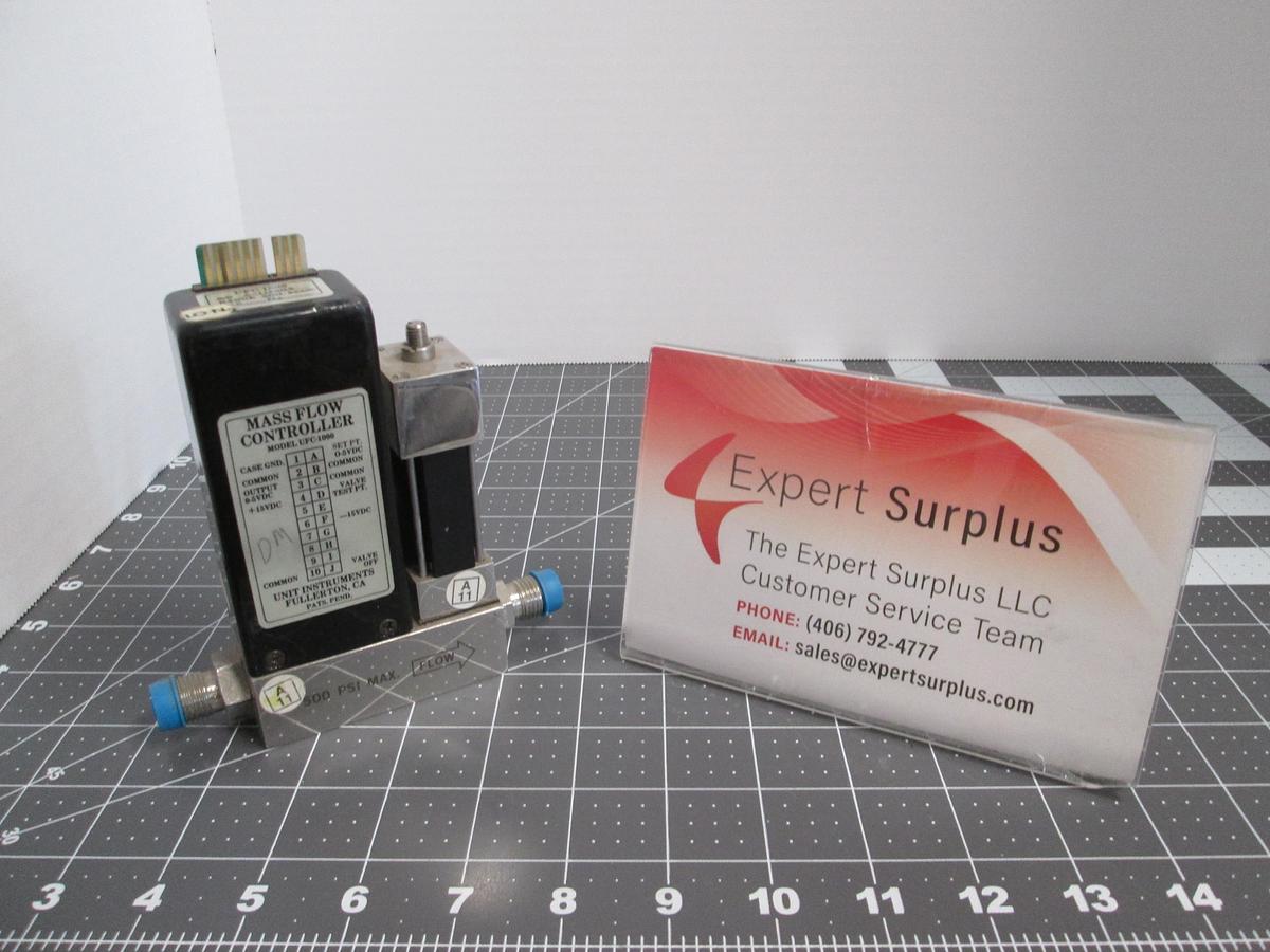 Used UNIT Instruments, UFC-1000, Mass Flow Controller 500 SCCM N2 Nitrogen MFC