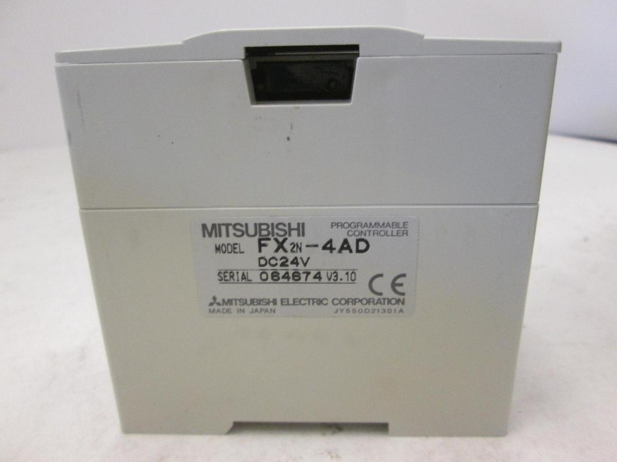 Used Mitsubishi, FX2N-4AD, Programmable Controller, DC24V, Used