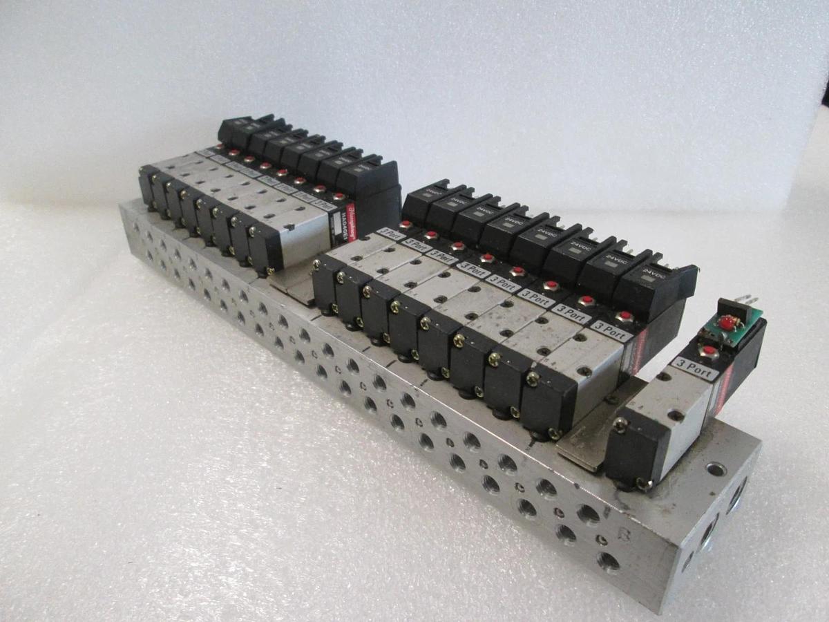 Used Humphrey, HA040E1, 3 Port Valve Assy, 17 Valves, Used