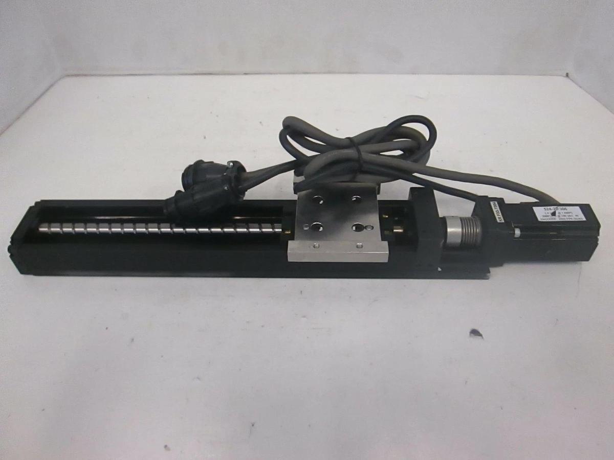 Used NSK Linear Actuator Assy w/ SimpleServo 524-20-306 Servo Motor, Used