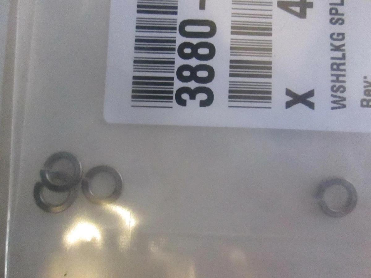 AMAT, 3880-01024, WSHR LKG SPLIT #8 .2930D X .174ID X .040THK SST, New, Lot of 4