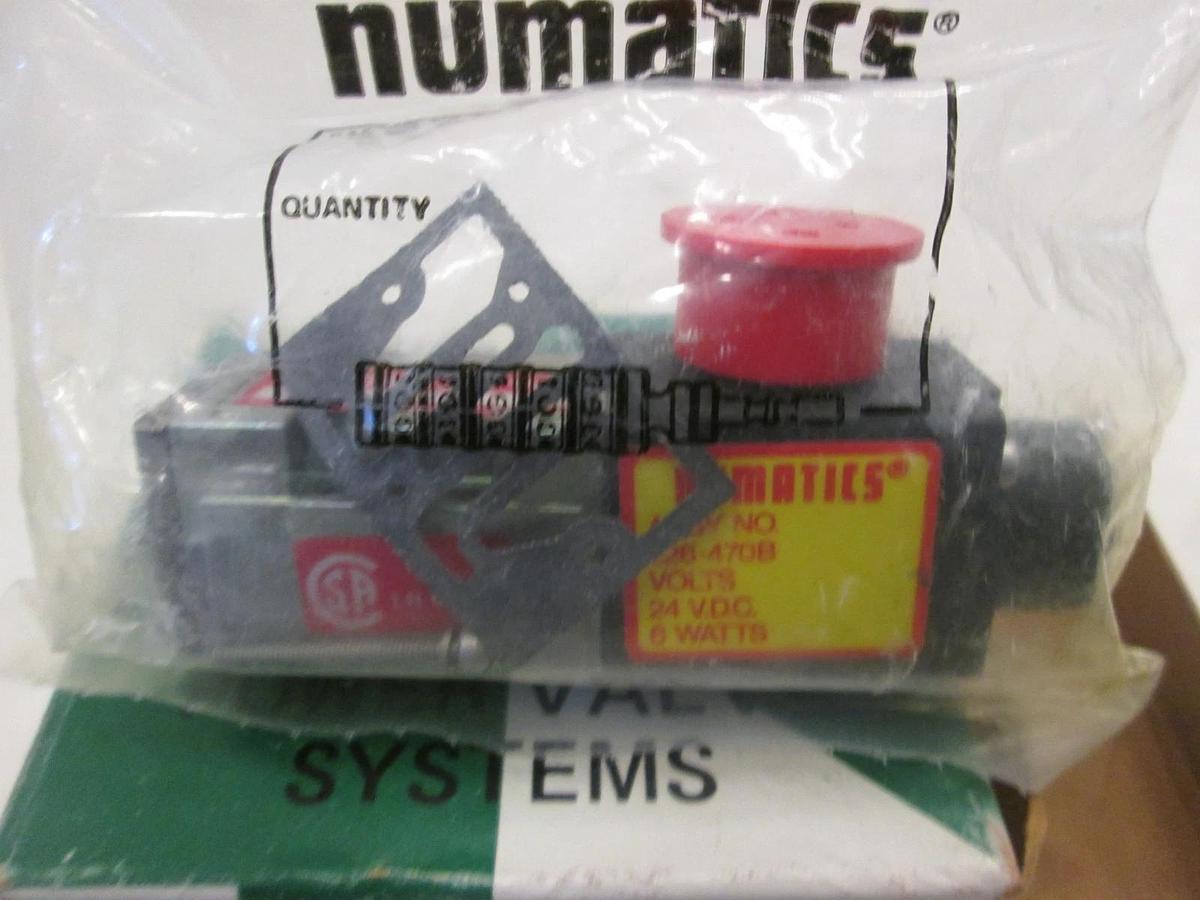 Numatics, Solenoid Valve, Model 031SA400E, 6W, 24 VDC, New