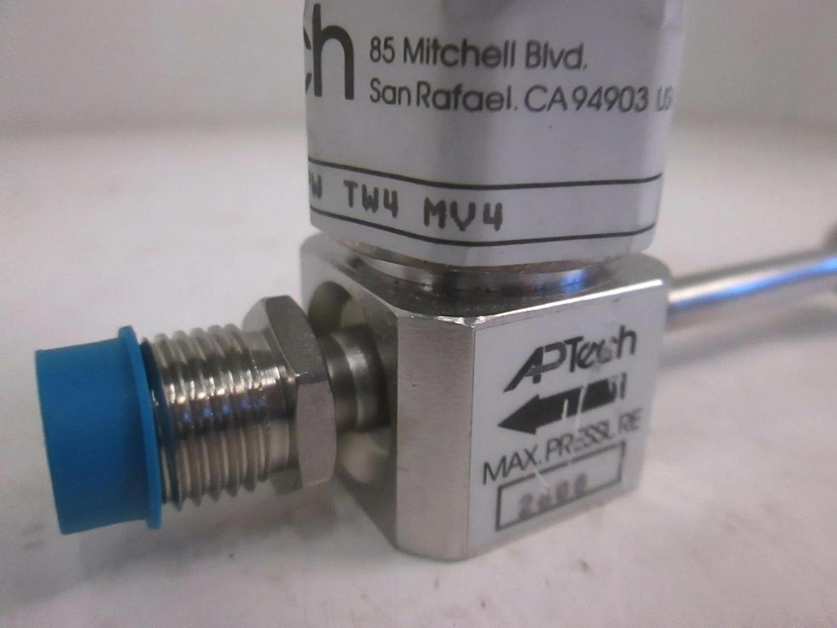 Used APTech AP3600S Manual Diaphragm Valve, 1/4" MVCR x 3/8" Female Swaglok, Used