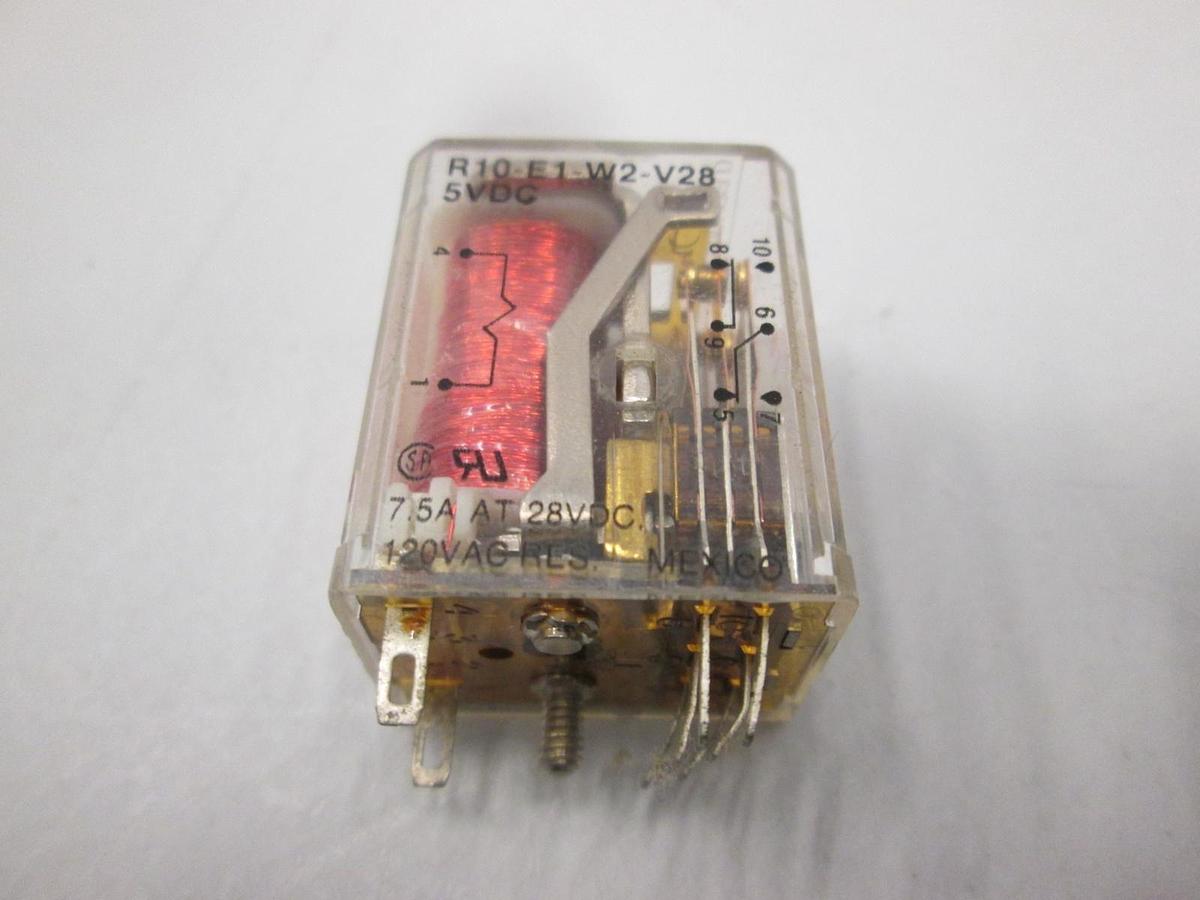 Used Potter & Brumfield, R10-E1-W2-V28, 5VDC Relay, Used