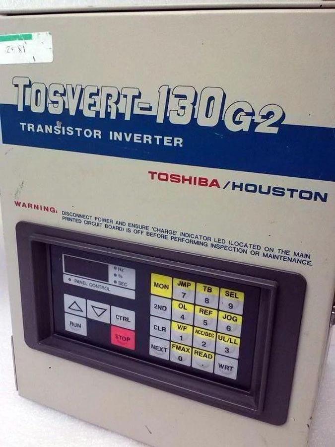 Used Tosvert Toshiba VT130G2U2015 Transistor Inverter 1.5kVA 1HP, Used