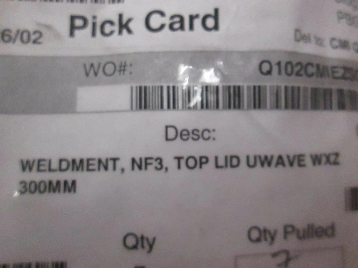 AMAT, 0050-26788, Weldment, NF3, Top Lid Uwave WXZ, 300MM, New