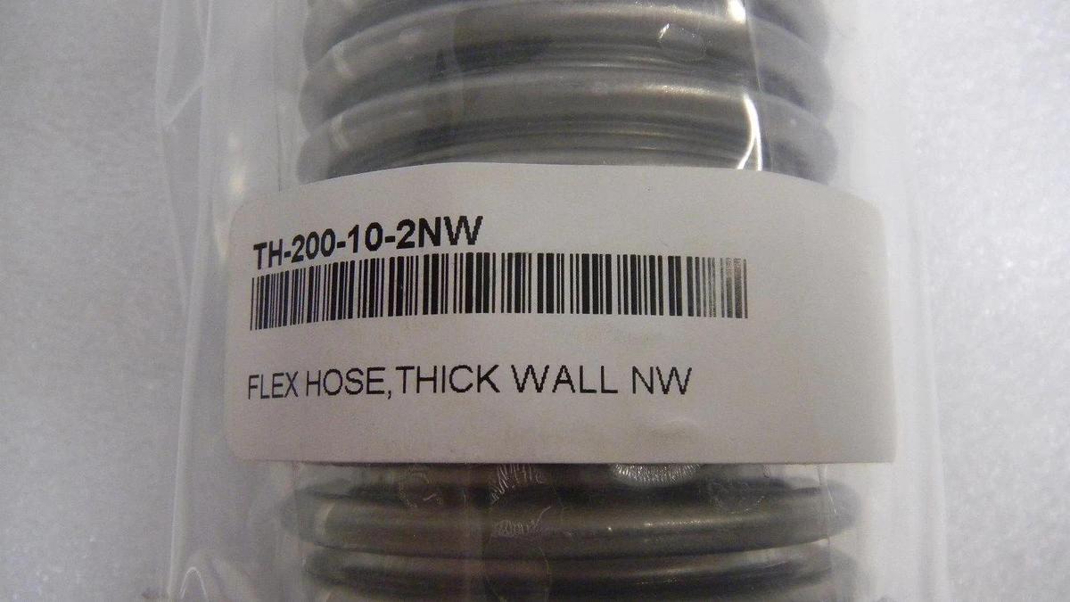 Used Nor Cal SS Thick Wall Flex Hose,TH-200-10-2NW, KF50,~ 10", New