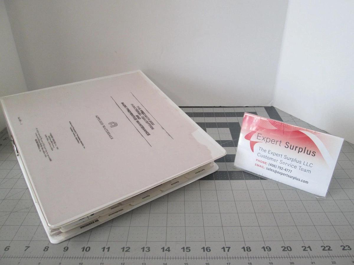 Used Applied Materials, Precision 5000 Mark 2, Functional Description Training, Used